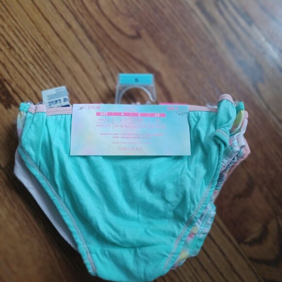 6 Pack Girls Panties Size 5 - Picture 2 of 3